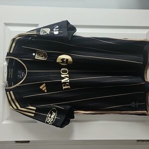 Adidas MLS LAFC Bounga 99, Jersey, Black and Gold, Size 2XL.